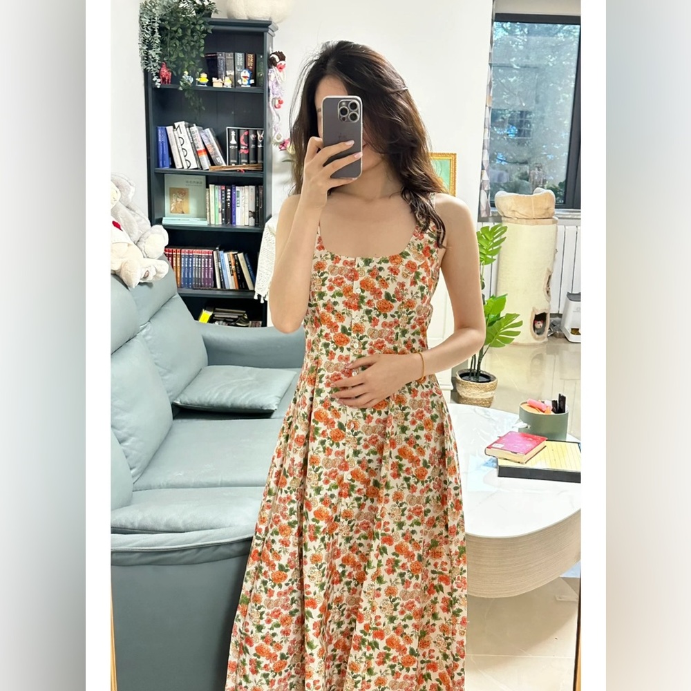 Doen Floral Lantana Midi Dress